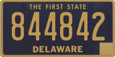 DE license plate 844842