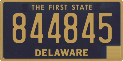 DE license plate 844845