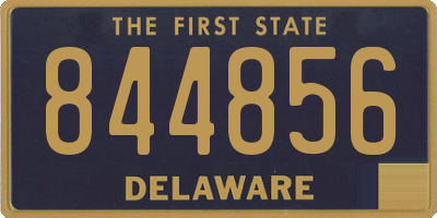 DE license plate 844856