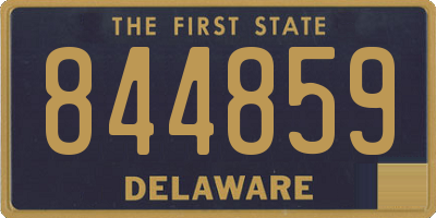 DE license plate 844859