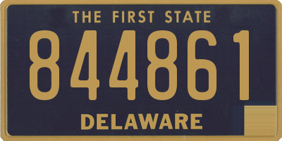 DE license plate 844861