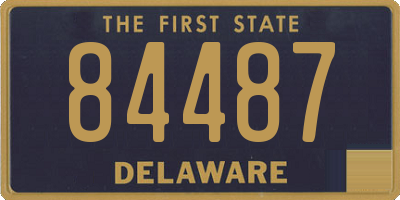 DE license plate 84487