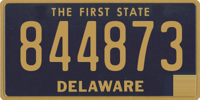 DE license plate 844873