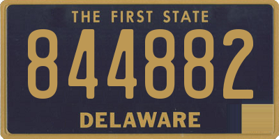 DE license plate 844882