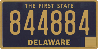 DE license plate 844884