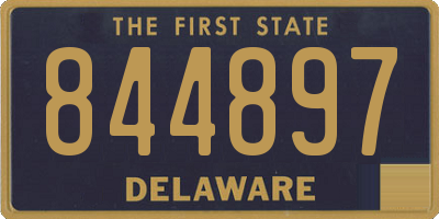 DE license plate 844897