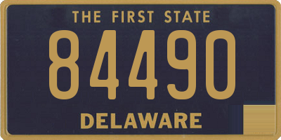 DE license plate 84490