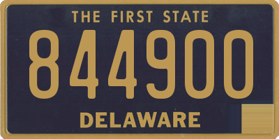 DE license plate 844900