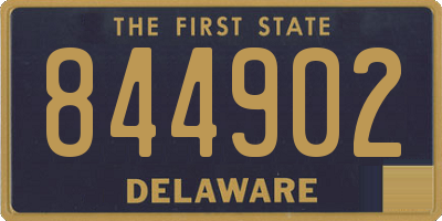 DE license plate 844902