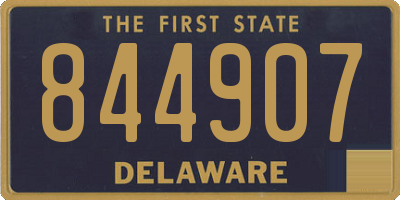 DE license plate 844907