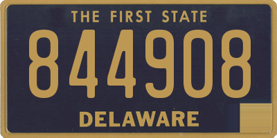 DE license plate 844908