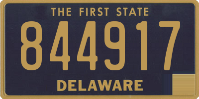 DE license plate 844917