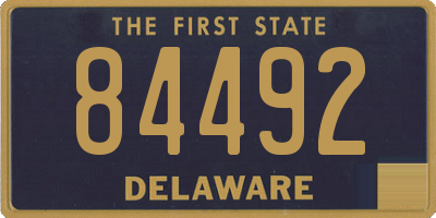 DE license plate 84492