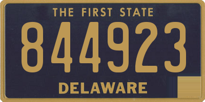 DE license plate 844923
