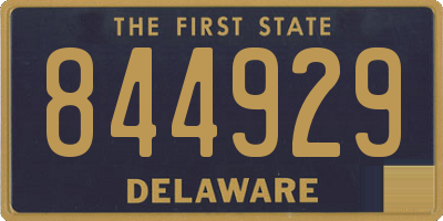 DE license plate 844929