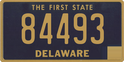 DE license plate 84493