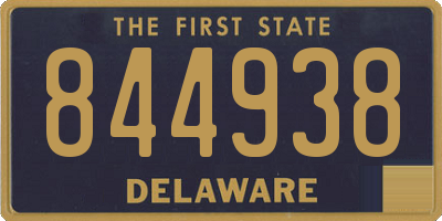 DE license plate 844938