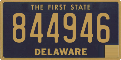 DE license plate 844946