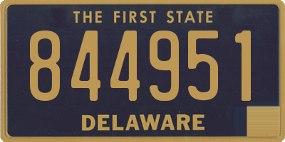 DE license plate 844951