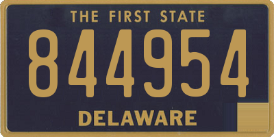 DE license plate 844954