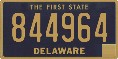 DE license plate 844964