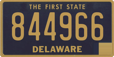 DE license plate 844966