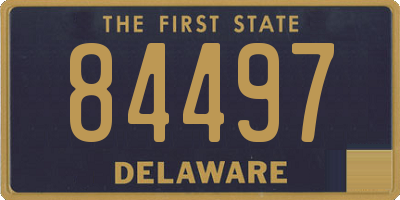 DE license plate 84497