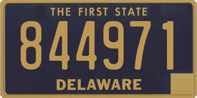DE license plate 844971