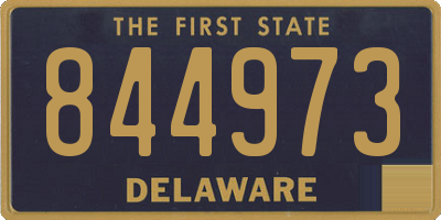 DE license plate 844973
