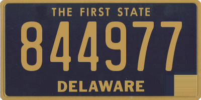 DE license plate 844977