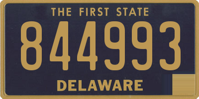 DE license plate 844993