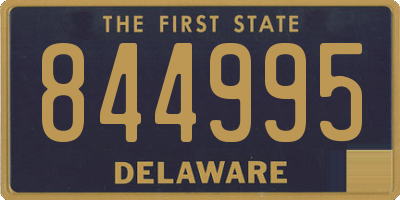 DE license plate 844995