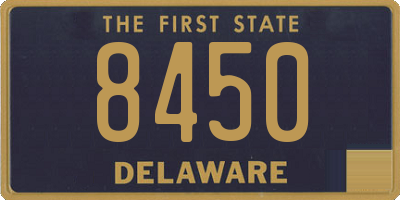 DE license plate 8450