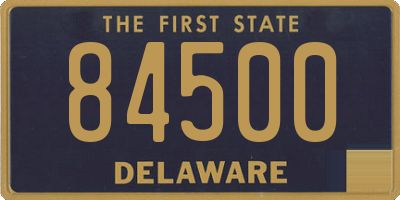 DE license plate 84500