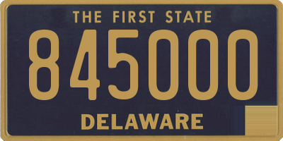 DE license plate 845000