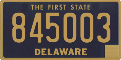 DE license plate 845003