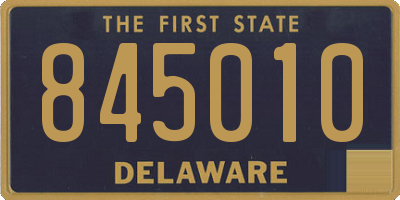 DE license plate 845010