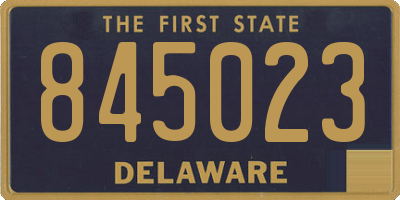 DE license plate 845023