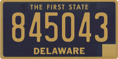 DE license plate 845043
