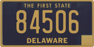 DE license plate 84506