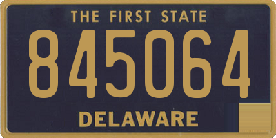 DE license plate 845064