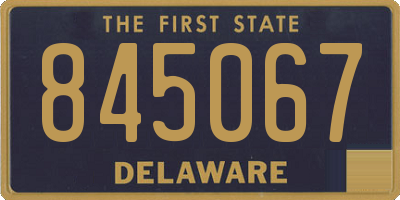 DE license plate 845067