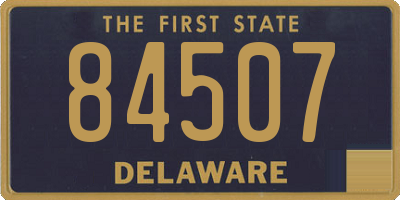 DE license plate 84507