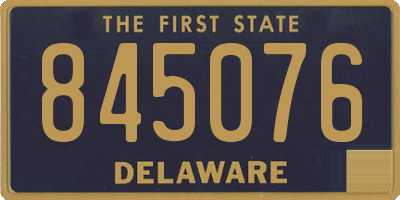 DE license plate 845076