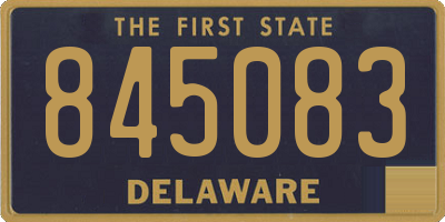 DE license plate 845083