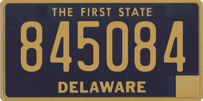 DE license plate 845084