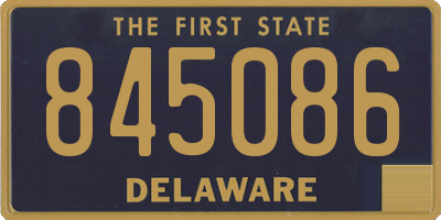 DE license plate 845086