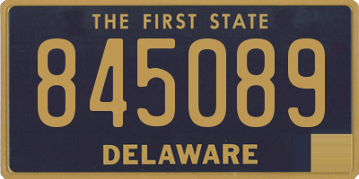 DE license plate 845089