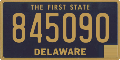 DE license plate 845090