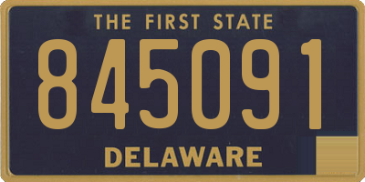 DE license plate 845091